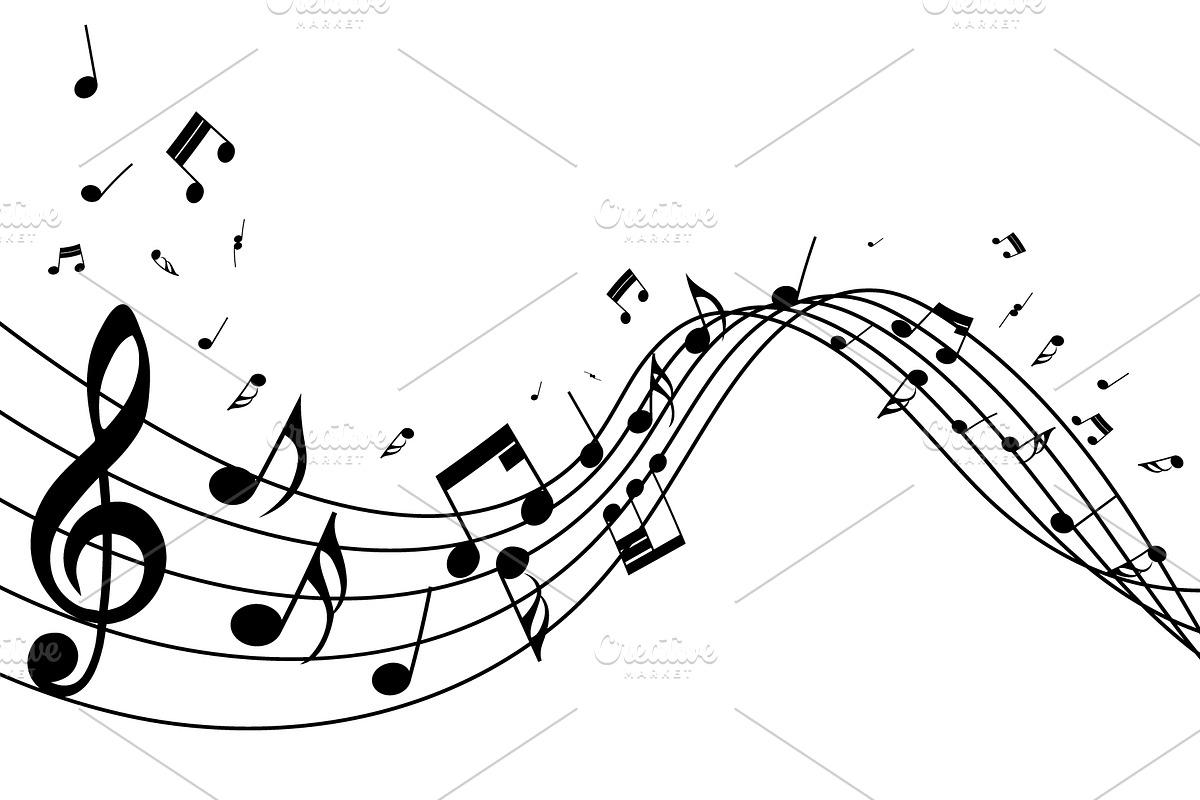 Musical Notes, a Decorative Illustration by Pavel Vectors (Photo 4 of 6)