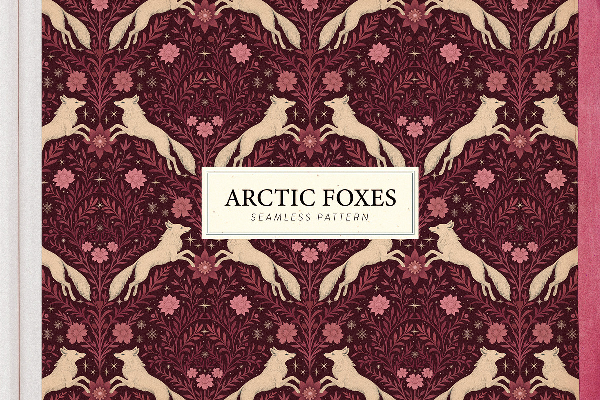 Arctic Foxes Seamless Pattern, a Pattern Graphic by Dina Mae (Photo 13 of 15)