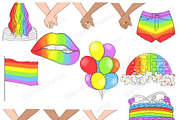 Pride Clipart, an Object Illustration by GlamArtZhanna (Thumbnail 2 of 3)