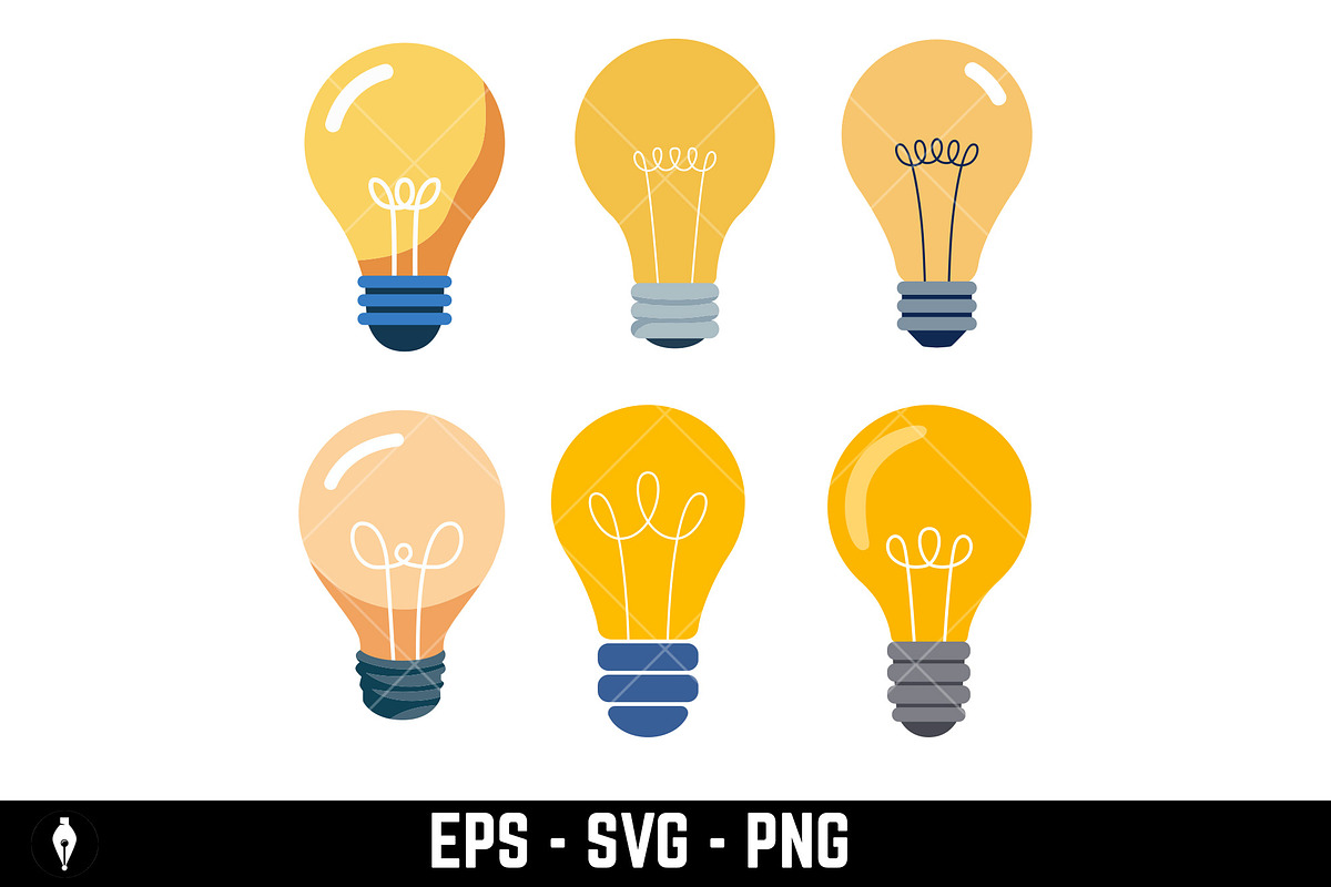 Various light bulbs, an Object Graphic by Vectorhight (Photo 3 of 4)