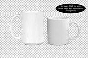 Two Mug Mockup - 11 & 15 oz - PSD, a Cups & Container Mockup by MelissaBMockups (Thumbnail 6 of 7)