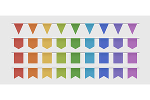 colorful party garlands various, an Object Illustration by IfH
