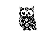 Cute Owl Silhouette Bundle, an Illustration by yasushie (Thumbnail 6 of 31)