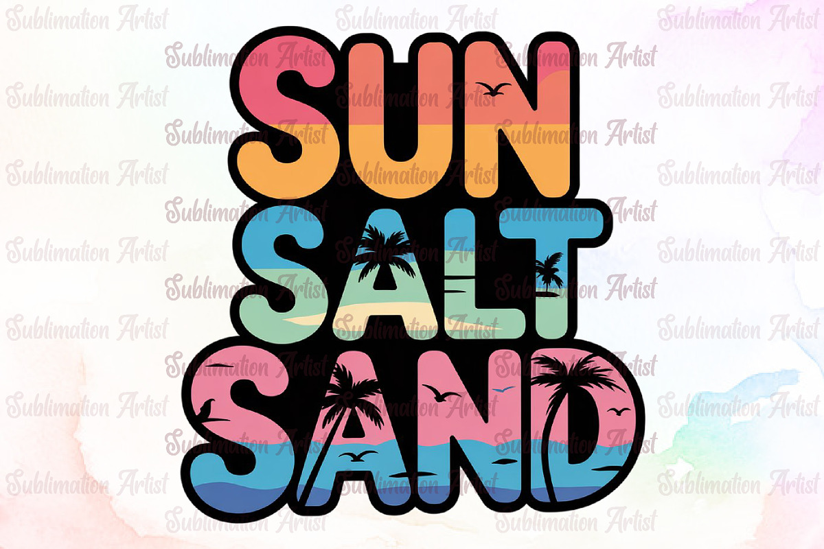 Sun Salt Sand PNG, Beach PNG, Summer, an Illustration by Sublimation Artist (Photo 1 of 6)