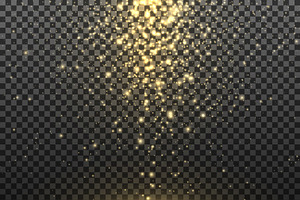 Gold Glitter Particles