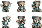 Birthday Teddy Bear Whimsical, an Animal Illustration by Designking (Thumbnail 3 of 5)