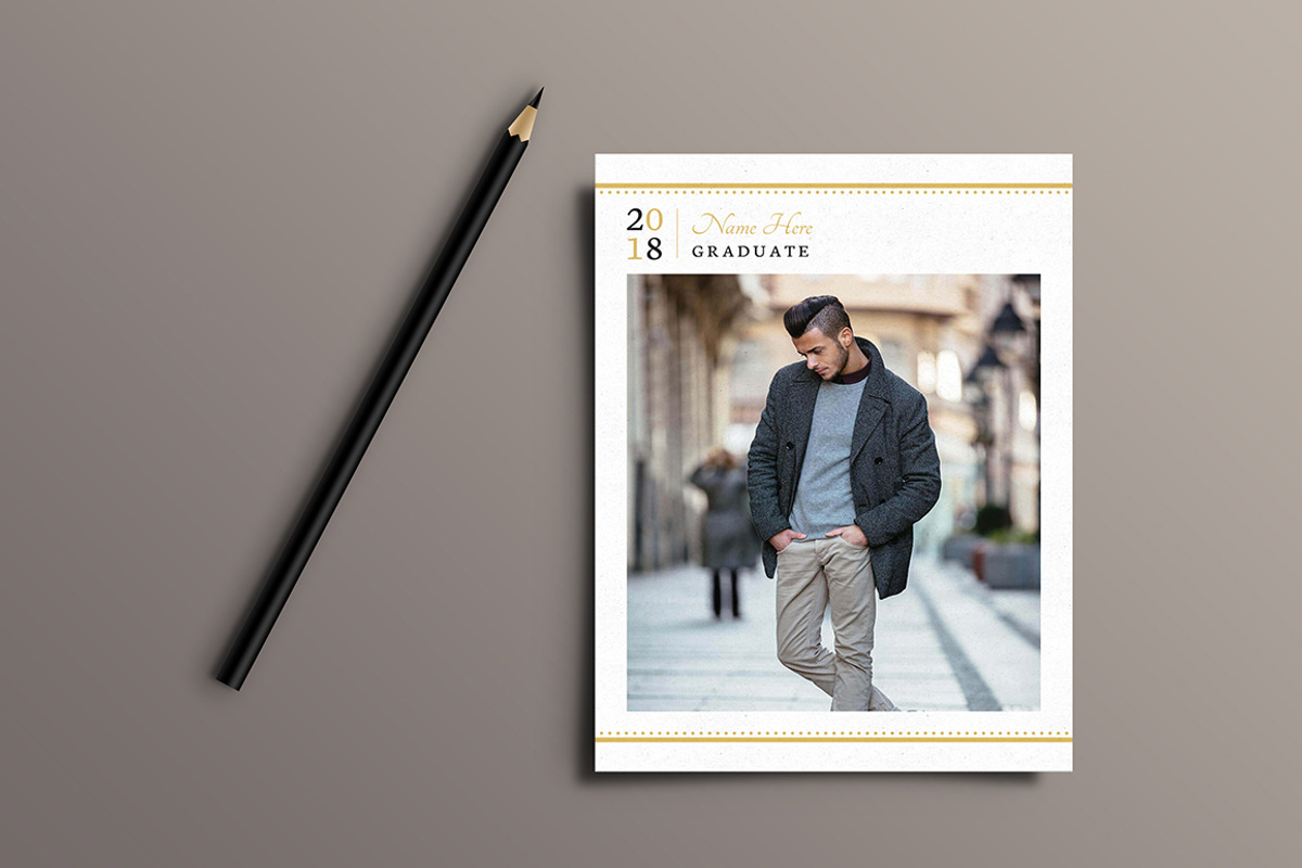 Graduation Invitation, a Card Template by Rimana_Templatehive (Photo 2 of 4)