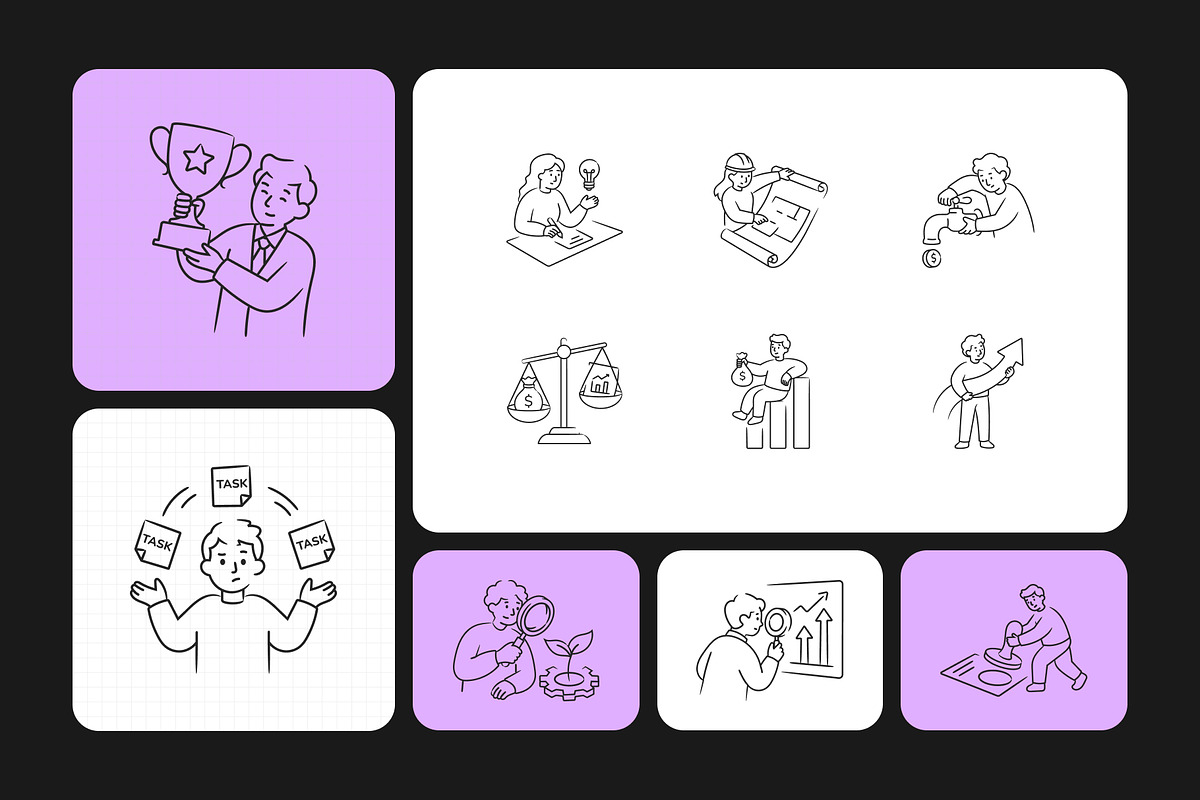 Business Hand-Drawn Doodles, an Outline Icon by Vectors Market (Photo 8 of 10)