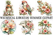 Whimsical Hawaiian Summer Clipart, an Illustration by OK Design (Thumbnail 2 of 6)