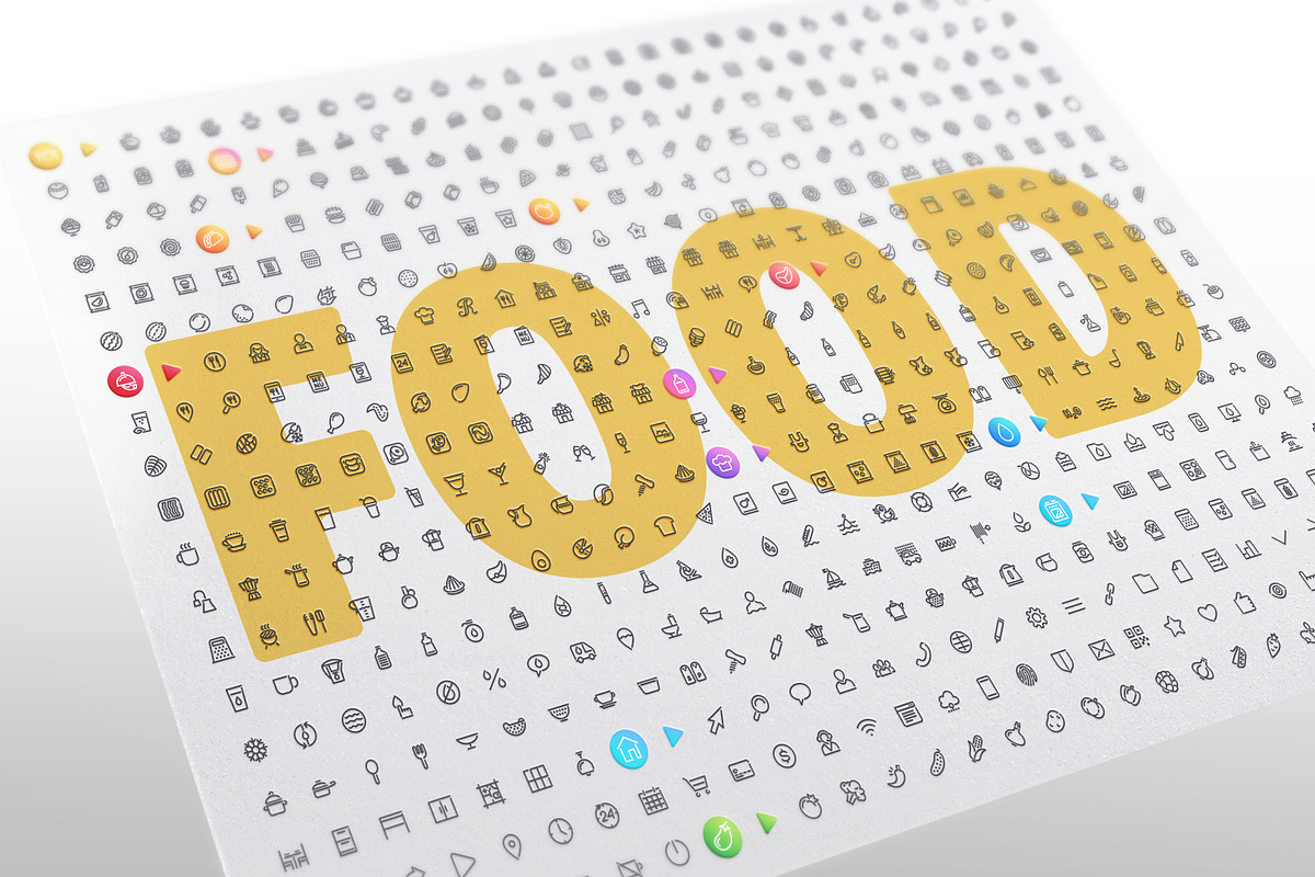 Food 800+ Line Icons Bundle, an Outline Icon by Voysla's Shop (Photo 7 of 8)