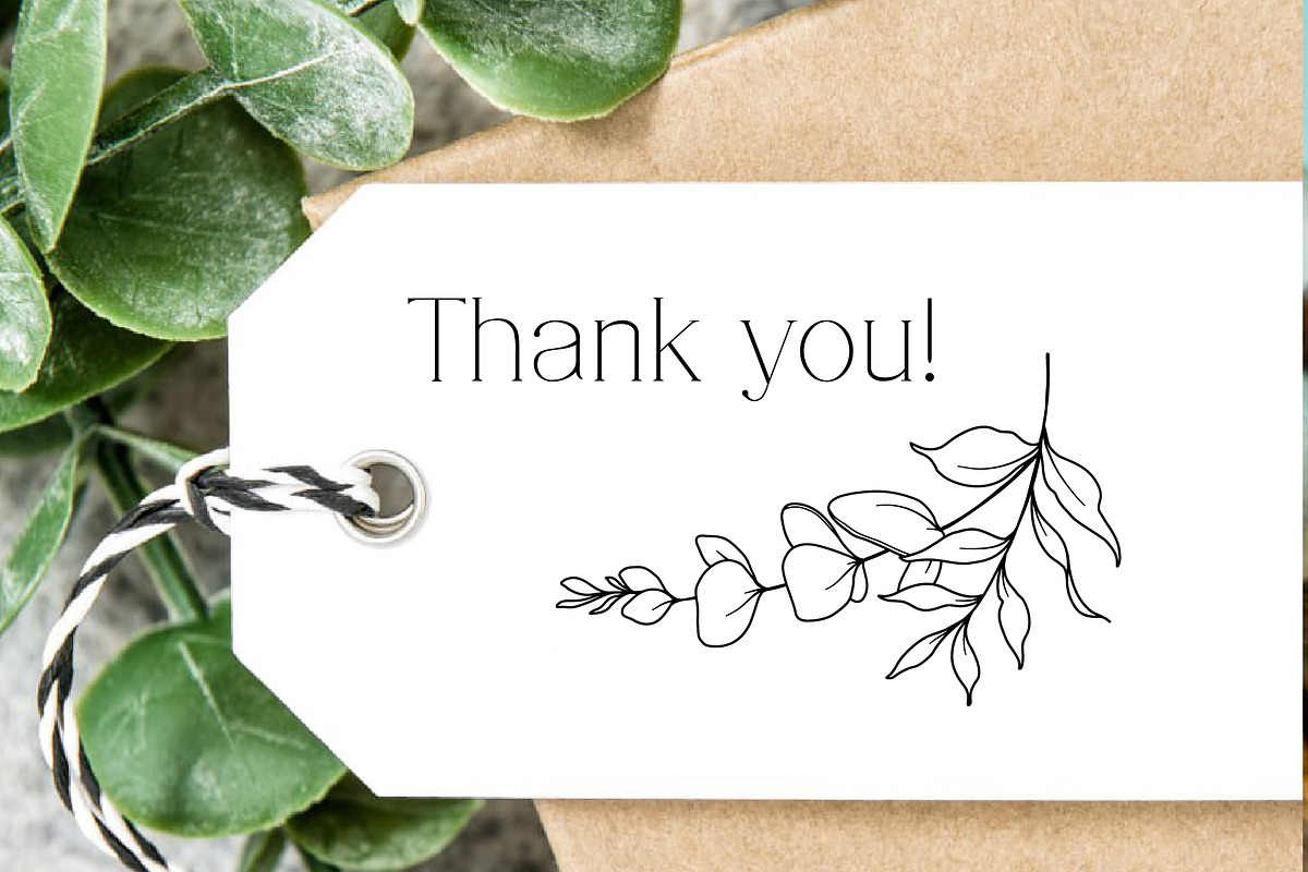 Eucalyptus Greenery Line Art, an Object Graphic by CaraulanStore (Photo 7 of 7)
