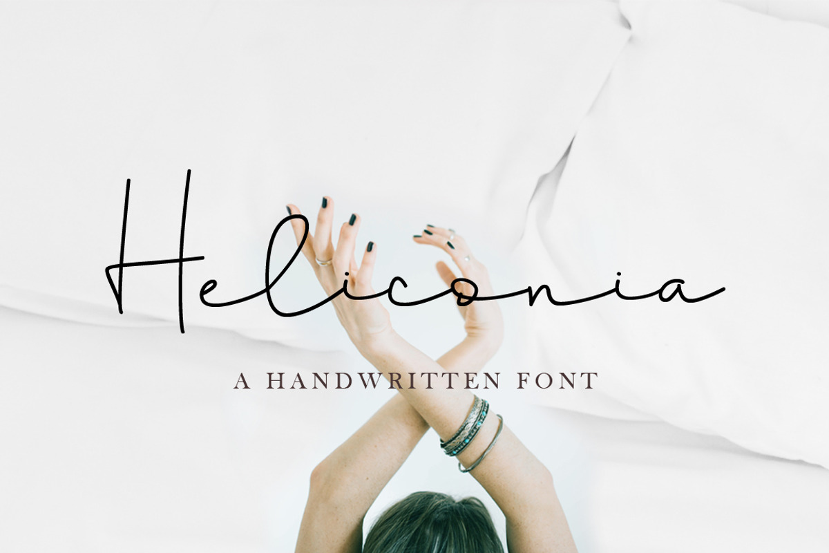 Heliconia Script Font, a Script Font by Face Lab (Photo 1 of 8)