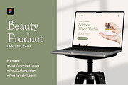 Beauty Product Landing Page, a Landing Page Template by Antstheme (Thumbnail 1 of 2)