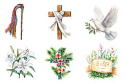 Easter Story Sublimation Clipart, an Illustration by CreationArt (Thumbnail 3 of 5)