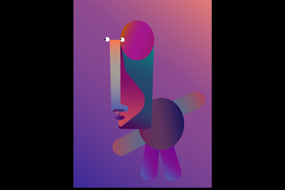 Characters with wild colors, an Education Illustration by Yapida (Photo 1 of 3)