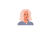 Modern woman portrait with blunt lob, a Person Illustration by Yayasya (Thumbnail 3 of 3)