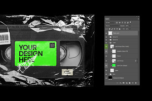 VHS Cassette Mockup