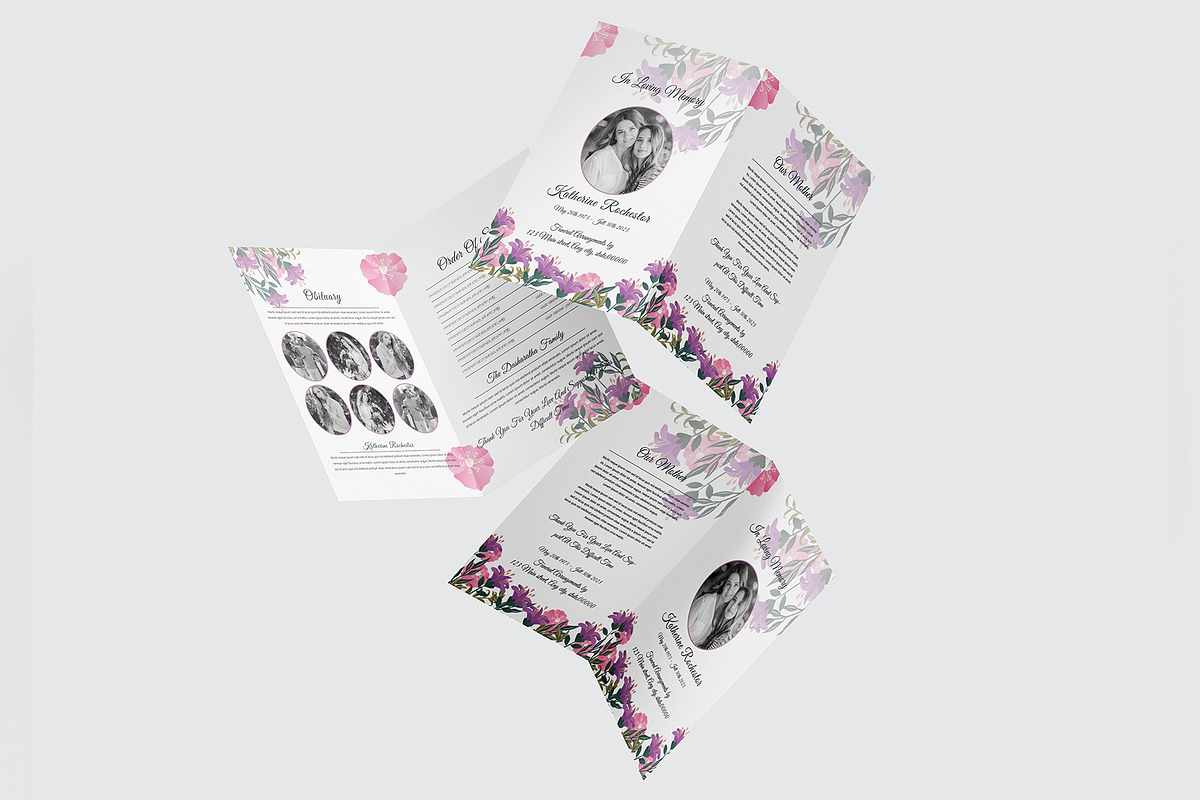 Funeral Program Template, a Brochure Template by obidullah_01 (Photo 3 of 3)