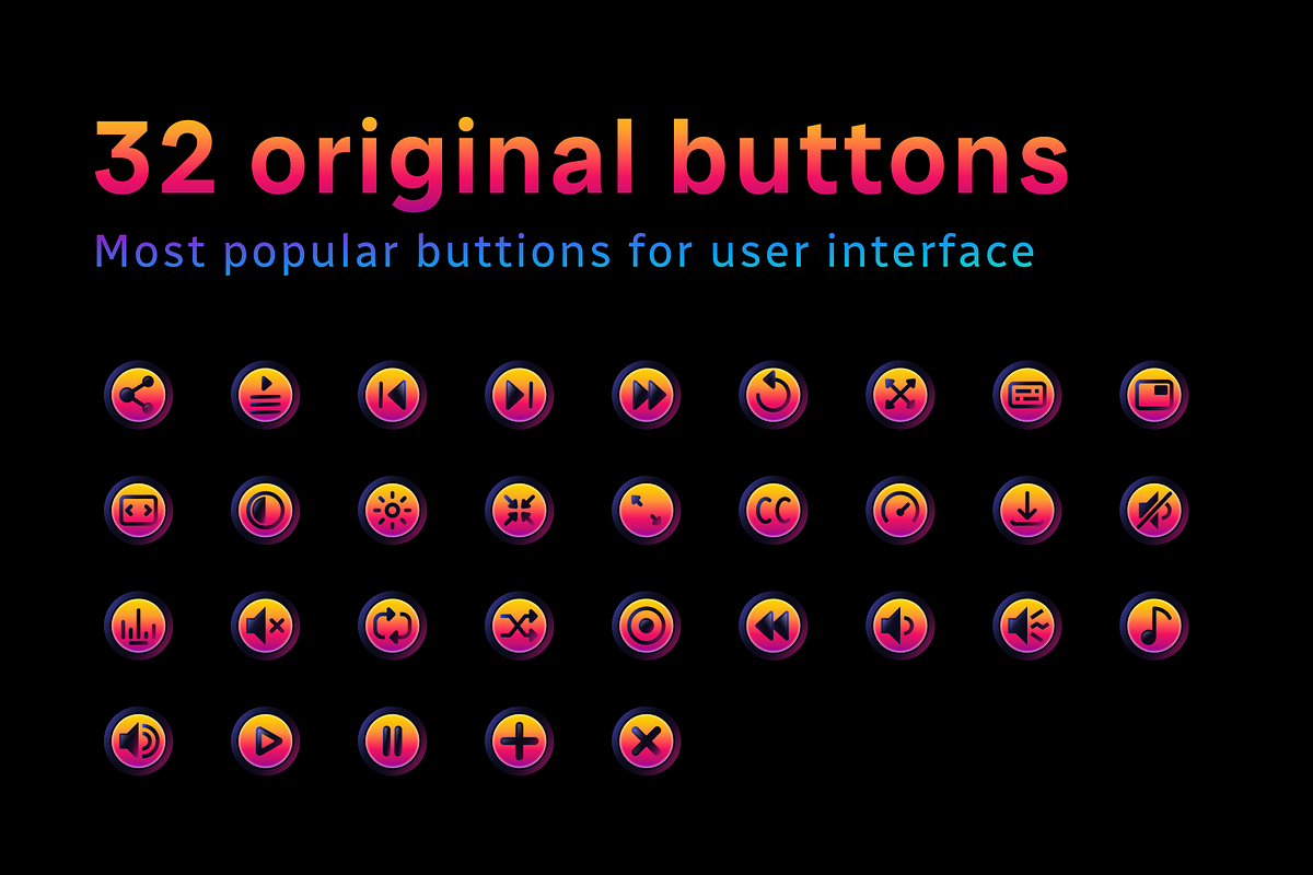 Synthwave UI Icons, an Outline Icon by Amazing Custom Icons (Photo 3 of 6)