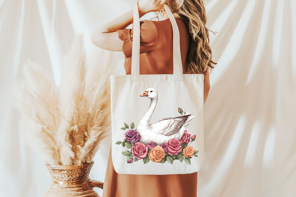 White Goose Garden Clipart, an Illustration by Pixels.Craft (Photo 5 of 7)