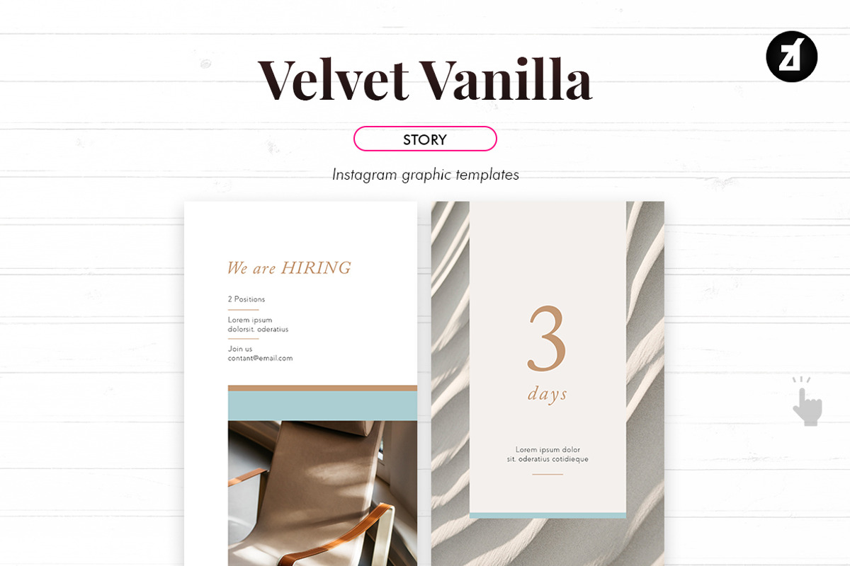 Velvet vanilla social media template, a Social Media Template by Chanut is industries (Photo 7 of 8)