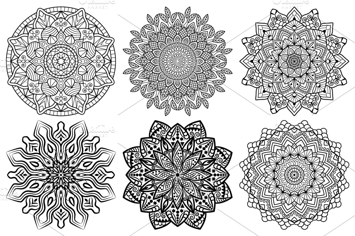 Mandala. Coloring book pages, an Object Graphic by jelisua88 (Photo 2 of 4)