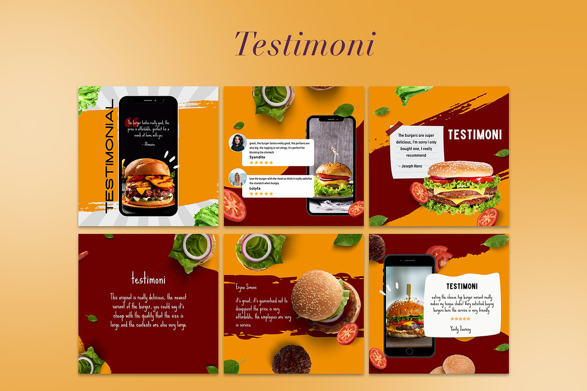 Burger / Food Instagram | CANVA, a Social Media Template by Azruca (Photo 10 of 17)