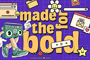 Spunkids - Retro Sans Serif Font, a Sans Serif Font by Pixesia Studio (Thumbnail 4 of 12)