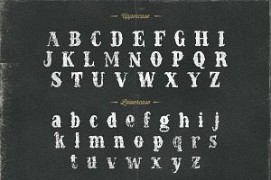 Western Font Grit Hand Made Typeface