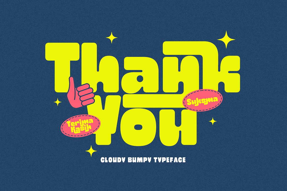 Cloudy Bumpy, a Sans Serif Font by Ardyanatypes (Photo 9 of 9)