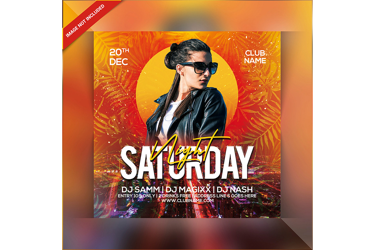 Weekend Party Invite, a Flyer Template by Droll