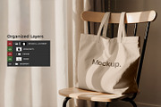 Canvas Tote Bag Mockup, a Product Mockup by RamStudio2 (Thumbnail 5 of 8)
