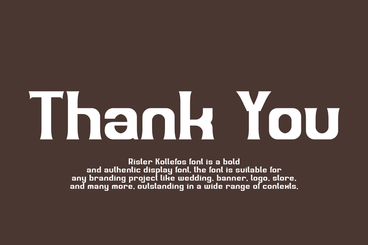 Rister Kollefos, a Serif Font by QR Design Studio (Photo 9 of 10)