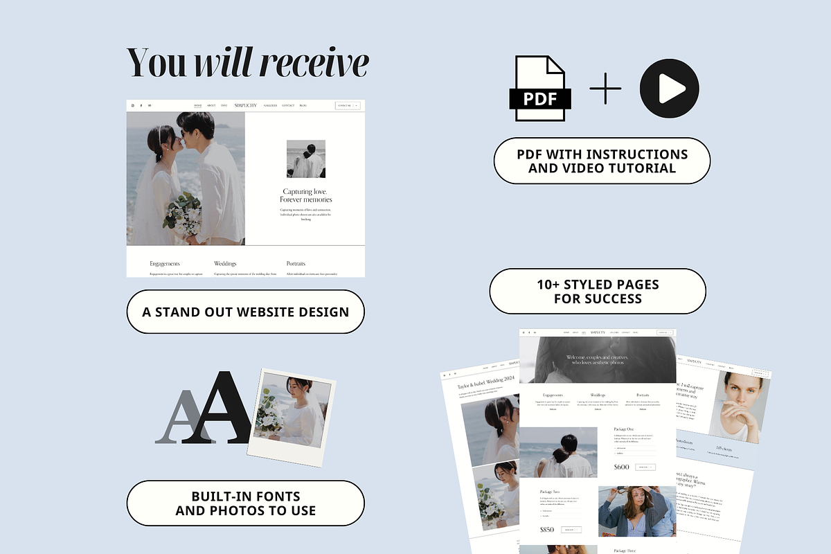 Photographer Squarespace Template, a Squarespace Template by Eden Origin Studio (Photo 6 of 11)
