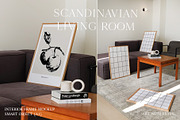 Scandinavian Living Room Mockup, a Product Mockup by ArtwithFrame (Thumbnail 1 of 16)