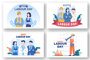 17 Happy Labor Day Illustration