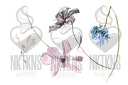 Dry Flowers Watercolor Clipart, a Decorative Illustration by NKTKNS (Thumbnail 3 of 6)