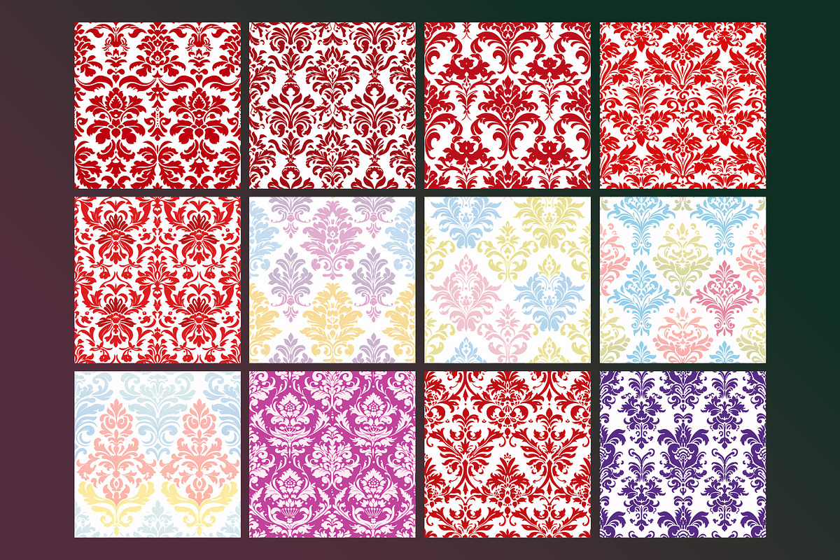 Damask Seamless Pattern, a Pattern Graphic by Forhadx5 (Photo 3 of 10)