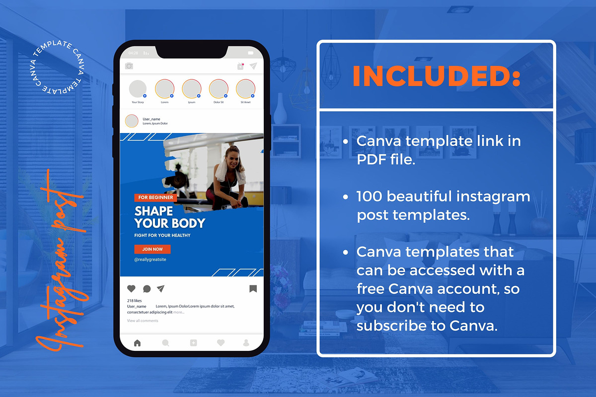 Sports Content Instagram Posts, a Social Media Template by emcrea (Photo 5 of 9)
