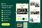 Zenith Marketing Agency Landing page, an UI Kit Template by Ahmed Rubel (Thumbnail 1 of 9)
