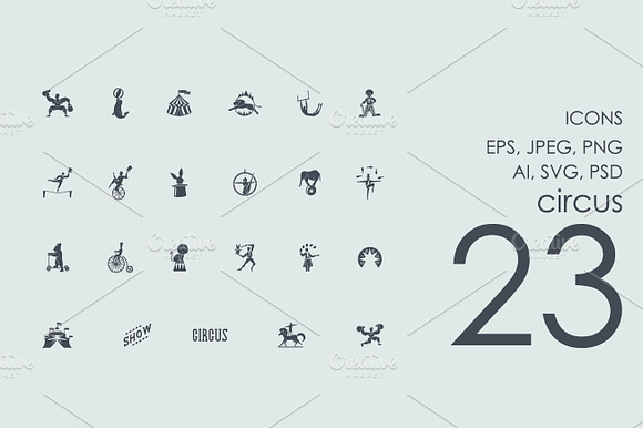 23 Circus Icons