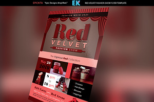 Red Velvet Fashion Show Flyer