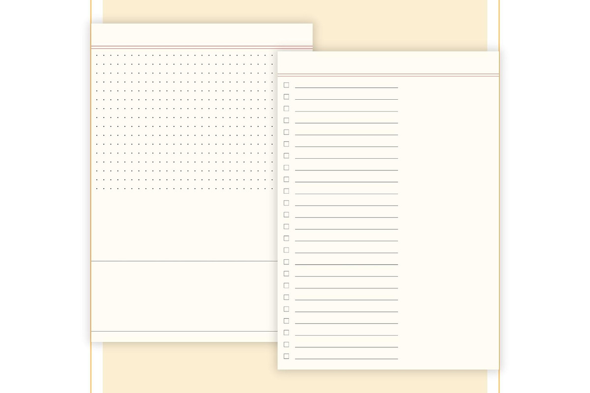 Simple and Minimal Printable Notes, a Stationery Template by CreativeBundlex (Photo 6 of 10)