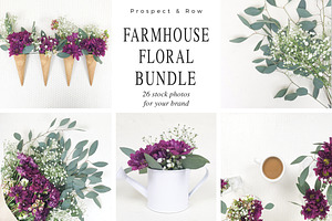 Farmhouse Floral Photo Bundle