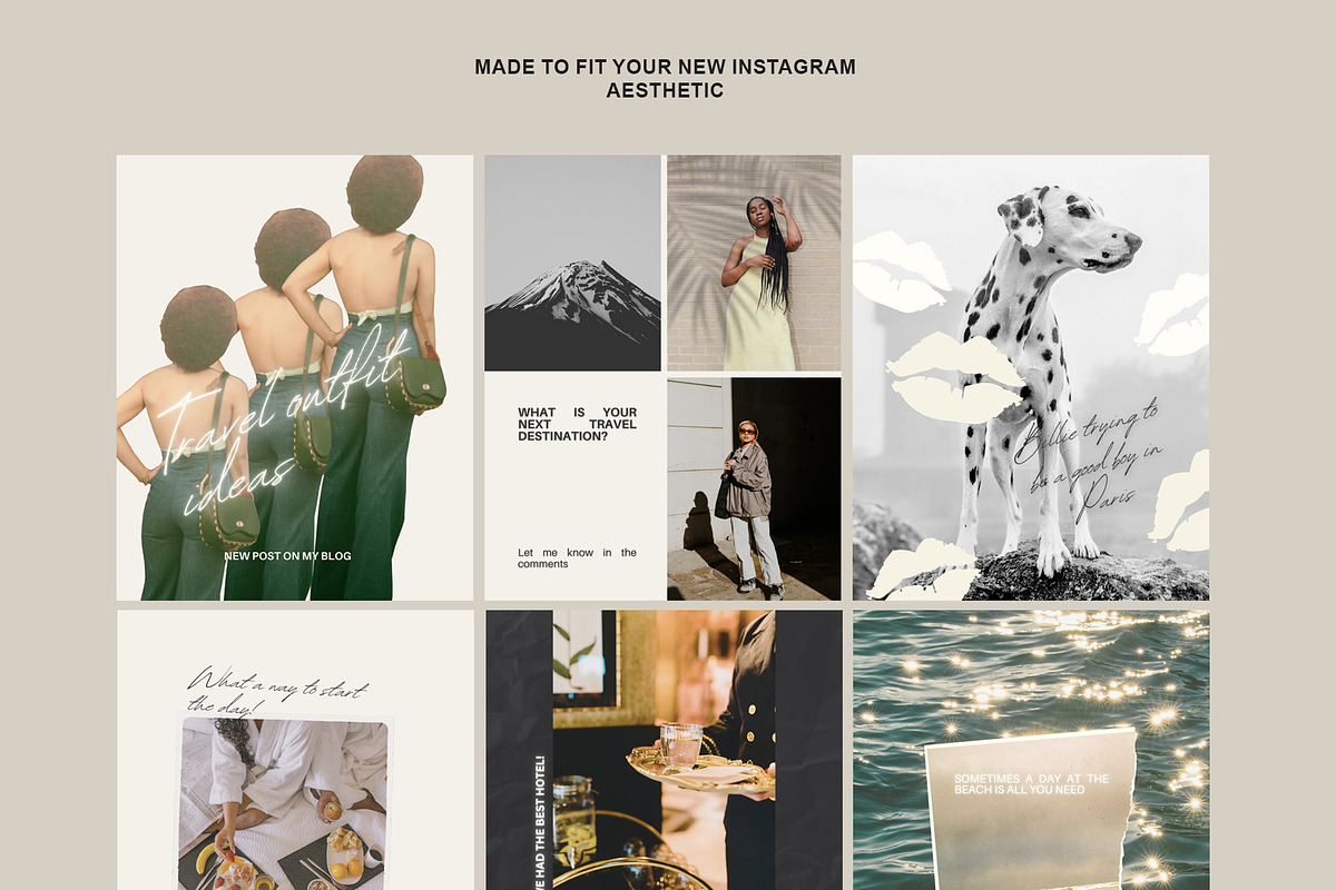 New Insta Aesthetic Posts-Traveling, a Social Media Template by CreativeFolks (Photo 2 of 7)