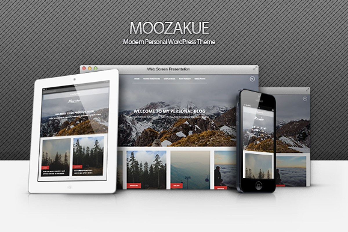 Moozakue - Modern Blog Theme, a WordPress Template by inditheme (Photo 1 of 2)