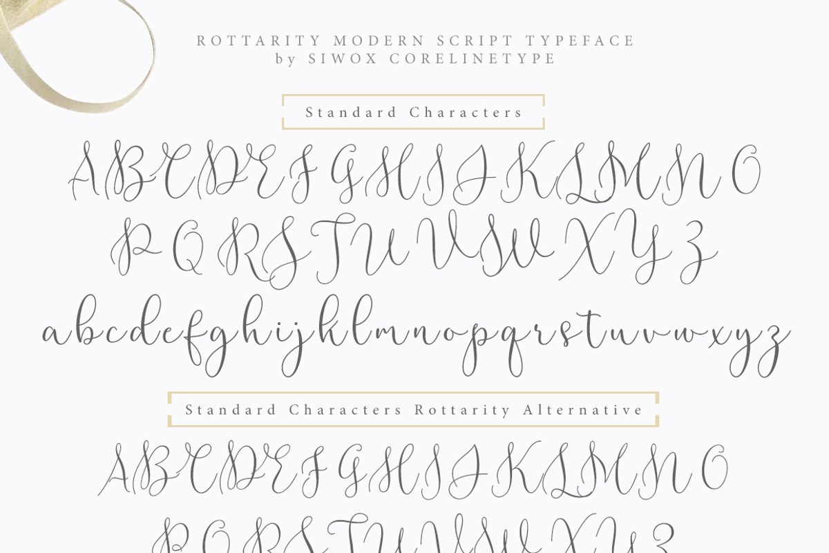 Rottarity Feminine, a Script Font by Siwox Studios (Photo 18 of 18)
