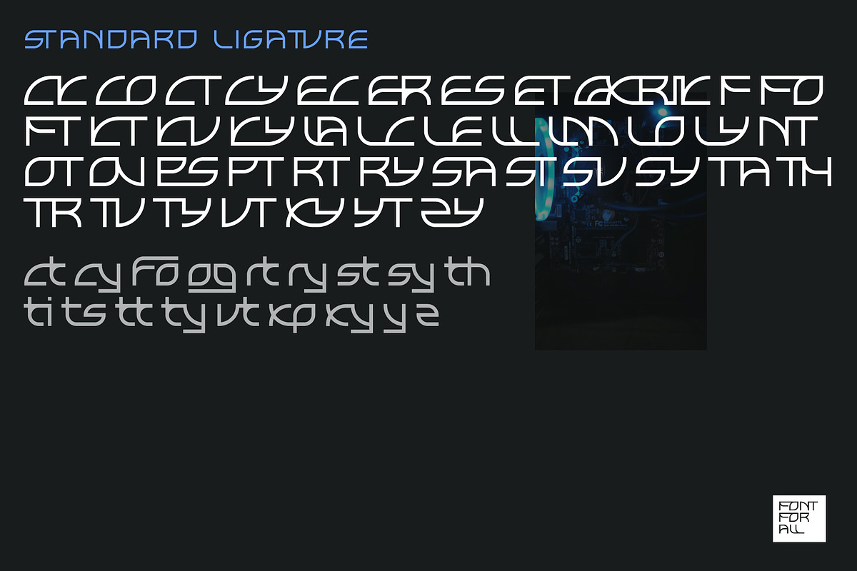 Elltaneixy – Futuristic Sci-Fi Font, a Font by Erifqizefont (Photo 5 of 15)