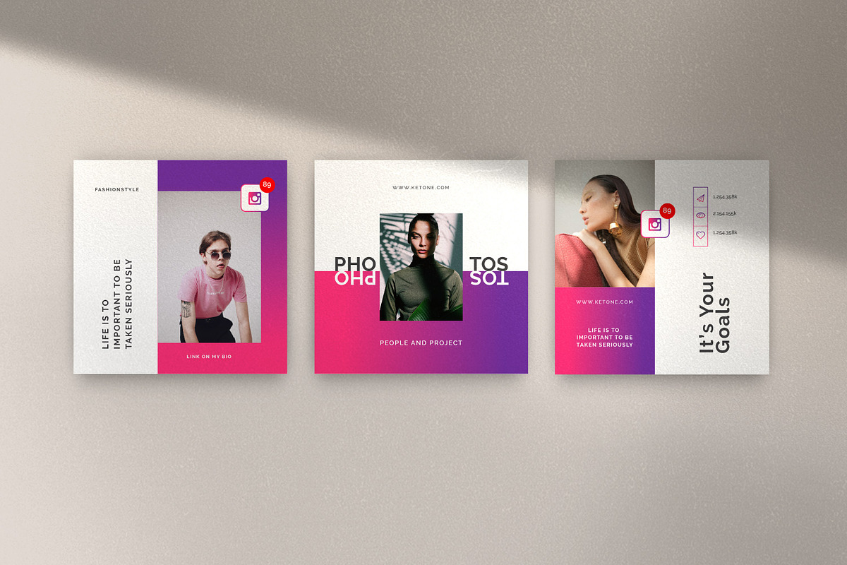 KETONE - Social Media KIT Bundle, a Social Media Template by Dirtytemp Studio (Photo 9 of 14)