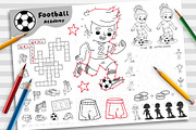Football Colorless Playmats for Kids, an Education Illustration by Ksenya Savva (Thumbnail 4 of 7)